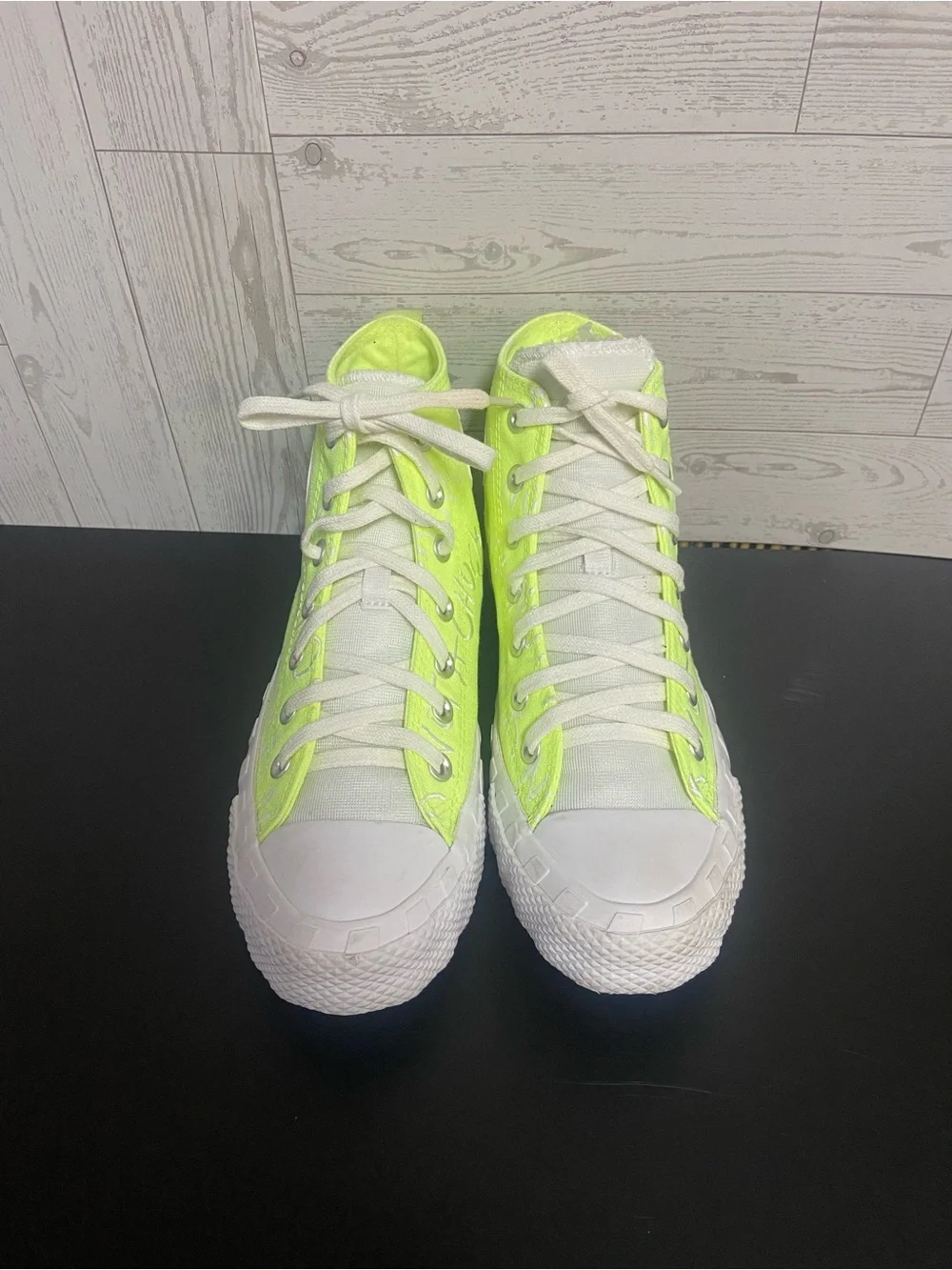 Converse UNT1TL3D Hi “Not A Chuck” Volt Neon Yellow High Top Kids Size 6